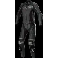 Alpinestars Stella Gp Plus 2 Pc lederen pak Zwart Metallic Grijs Maat 42