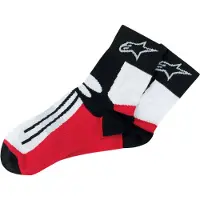 Alpinestars Racing Road Sokken Kort Zwart Rood Maat S-M