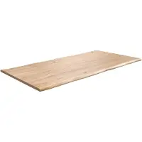 DELIFE Tafelblad Edge Eiche natuur 200x100x2,5-3 Live-Edge
