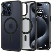 Spigen Ultra Hybrid Backcover MagSafe voor de Apple iPhone 15 Pro Max - Frost Black