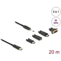 DeLOCK Active Optical 5 in 1 HDMI Cable 8K 60 Hz 20 m