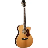 Cort GOLD OC8 Natural Gloss elektrisch-akoestische westerngitaar met softcase