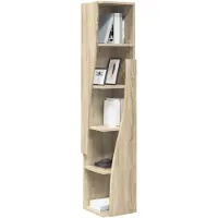 vidaXL Hoekkast 27,5x27x140cm Bewerkt hout Sonoma Eik