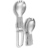 Optimus Titanium Folding Spork - Campingbestek - Titanium