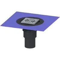 Kessel -vloer-/plafondafvoer Practicus - DN 100, vert., Variofix, sleufrooster, 45210.51