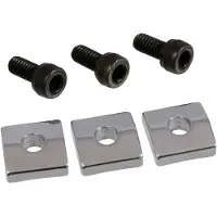 AllParts BP-0116-010 Nut Blocks en 3x M4 Schroeven voor Floyd Rose en Schaller Topnuts Chrome