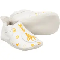 Bobux babyslofjes white giraffe loafer print - maat 18