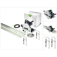 Festool TS 55 REBQ-PLUS-FS inlegzaag 1200 W 160 mm + 2x klemmen + 1x FS 1400/2 + Systainer