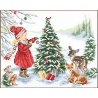 Vervaco - Telpakket kit - Kerst - Versieren voor Kerstmis - PN-0206743 - Borduren - Borduurpakket - Borduurpakket volwassenen