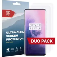 Rosso Screen Protector Ultra Clear Duo Pack Geschikt voor OnePlus 7 Pro | Folie | 2 Stuks