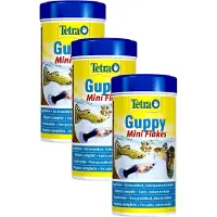 Tetra Guppy Visvoer Vlokken - Vissenvoer - 3 x 250 ml