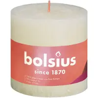 Bolsius Stompkaars Rustiek Shine Crème 62 Uur D 10 H 10 Cm