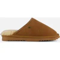 Warmbat Classic Pantoffels cognac Suede Maat 48