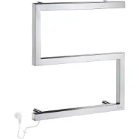 Smedbo Elektrische Handdoekradiator Dry Compact S-model 50x52,5 cm 50W RVS Glans