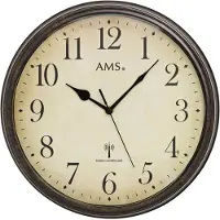 AMS funkwandklok, model Funkwerk, diameter 32 cm, hoogte 5 cm, artikelnummer 5962