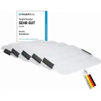 Novaliv 5x vervangingsdeksels 27 liter met clipsluiting 46,5x36,5 cm transparant