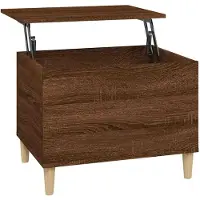 vidaXL Salontafel 60x44,5x45 cm bewerkt hout bruin eikenkleur