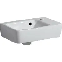Geberit GeberitRenova Planfontein kraangat rechts met overloop wit36x25x14.5cmWit 500.382.01.1