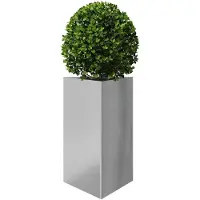 vidaXL Plantenbak driehoek 50x43x75 cm gegalvaniseerd staal
