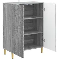 vidaXL Dressoir Grijs Sonoma 66 x 34,5 x 90 cm Bewerkt hout