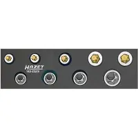 Hazet Gereedschapset - TORX 163-252/9 - 3/8 inch (10 mm) vierkant hol - Buiten-TORX-profiel, Binnen-TORX-profiel - 9-delig - E8 – E14 - T25 – T50