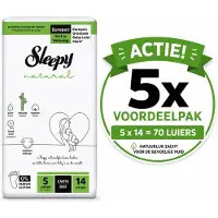 Sleepy Natural Ultra Gevoelige Luiers Maat 5 Junior (11-18 Kg) - 14 Stuks