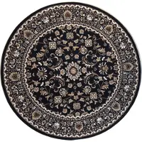 Muratap Nain klassiek rond laagpolig oosters vloerkleed vintage tapijt -