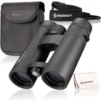 Bresser Corvette 10x42 Verrekijker – Waterdicht, BaK-4 Prisma's, FMC Coating – Ideaal voor Vogels Kijken, Wandelen & Riezen