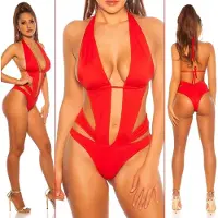 Koucla - monokini - dames - badpak - rood - maat S