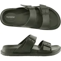 Holster Soleseeker vegan slipper podologisch goedgekeurd voetbed lichtgewicht waterproof groen