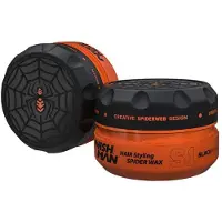 Nishman Spider Wax S1 Black Widow, Sterke Glanzende Hold voor Mannen 150ml
