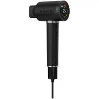 AENO Haardroger Hd5 Zwart 1500w Spraakbesturing IONisator Touch Lcd Infrarood Afstandsbescherming Ai Besturing Föhn Zwart