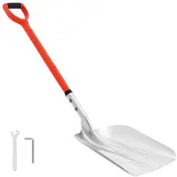 DUOKU Sneeuwschep voor Oprit--Gemaakt van 35 cm Brede Aluminium Legering-Uitgerust met Ergonomische Handvatten-Grote Capaciteit