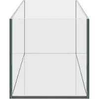 vidaXL Aquarium met opslag Doorzichtig 80 x 20 x 20 cm Glas