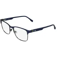 Lacoste L2319 57/18/150 Matte blauwe Metalen Zonnebril MAN L2319