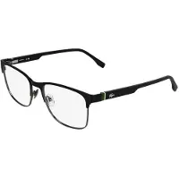 Lacoste L2319 57/18/150 Matte zwarte Metalen Zonnebril MAN L2319
