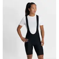 Rogelli Power Korte Fietsbroek Dames - Bretels - Zwart - XL