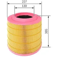Bosch F 026 400 209 Luchtfilter