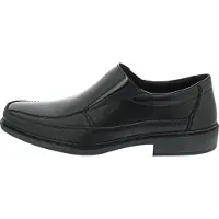 Rieker heren leren loafers zwart
