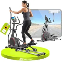 Hop-Sport HS-095CF – Crosstrainer – 30 kg Vliegwiel – 135 kg Belastbaar – Grijs