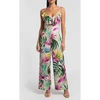 Guess Marciano GUESS Eco Alice Slinky Overall Tropical Escape Prin Size: S | Jumpsuits Outlet | Dames | Groen