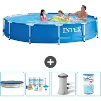 Intex Framezwembad, rond - 366x76 cm - 5-delig, model S41542