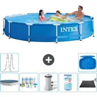 Intex Framezwembad, rond - 366x76 cm - 8-delig, model S41559