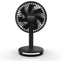Inca IMF-16B oplaadbare tafelventilator 14 cm - met verlichting