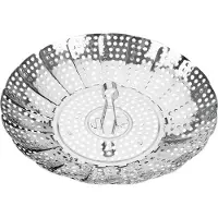 Metaltex - Groentenstomer - Opvouwbare Stoommand - RVS - Vaatwasserbestendig - 14-23cm