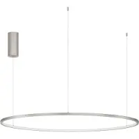 Lyora Ronde hanglamp Tarquin zilvergrijs Ø 100cm
