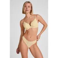 Hunkemoller String 'Marine' pasteelgeel