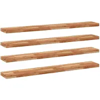 vidaXL Wandschappen 4 st zwevend olieafwerking 160x20x4 cm acaciahout