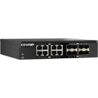 Qnap QSW-3216R-8S8T - Switch - 8 x 100/1000/2.5G/5G/10GBase-T + 8 x 10 Gigabit Ethernet SFP+ - voor montage in een rack
