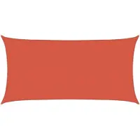 vidaXL Zonnezeil 160 g/m² 4x7 m HDPE terracottakleurig